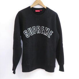 Supreme シュプリーム 15AW Arc Logo Crewneck アーチロゴクルーネック Mサイズ ブラック ※中古
