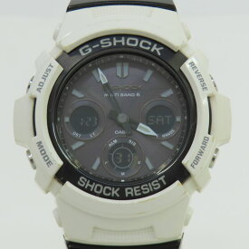 CASIO カシオ G-SHOCK White and Black Series AWG-M100GW-7AJF タフソーラー 腕時計 ※中古