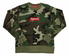 【中古】Supreme(シュプリーム)15AW Box Logo Crewneck ボックスロゴ クルーネック スウェット トレーナー カモフラ 迷彩 Sサイズ【長崎時津店】