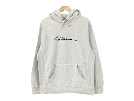 【中古】Supreme(シュプリーム)18FW Classic Script Hooded Sweatshirt ロゴ刺繍 プルオーバー パーカー Mサイズ【長崎時津店】