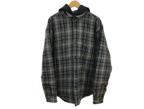 楽天市場】Supreme Houndstooth Flannel Hooded Shirtの通販 