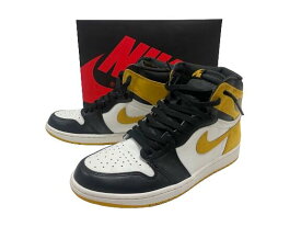 【中古】Nike Air Jordan 1 Retro High OG "Black Toe/Yellow Ochre" 555088-109 27.5cm ナイキ エアジョーダン1 レトロ ハイ OG "ブラックトゥ/イエローオークル"【広田店】
