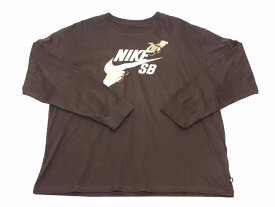 【未使用】Nike SB L/S TEE FQ7682-227 earth "ナイキ SB" 2XLサイズ ロングスリーブTee Tシャツ メンズ【鹿屋店】