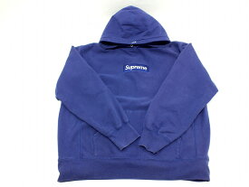 【中古品】Supreme 2024AW Box Logo Hooded Sweatshirtシュプリーム ボックスロゴフードパーカー XL ネイビー メンズトップス【鹿屋店】