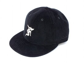 【未使用】NEW ERA 59FIFTY FEAR OF GOD ESSENTIALS 13495384 "ニューエラー フィア オブ ゴッド エッセンシャルズ" コーデュロイ Fロゴ ブラック ケリー グリーン アンダーバイザー 7 2/1サイズ【鹿屋店】