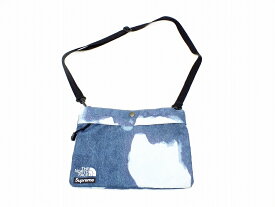 【中古】Supreme×THE NORTH FACE 21AW Bleached Denim Print Shoulder Bag NM72154I "シュプリーム×ザノースフェイス" ブリーチ ショルダー デニム バッグ ブルー【鹿屋店】