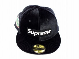 【中古】Supreme New Era Velour Box Logo CAP "シュプリーム ニューエラ" ベロア ボックス ロゴ ブラック【鹿屋店】