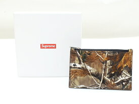 【中古】Supreme25AW Lether ZIP Card Holder Camo シュプリーム レザージップ カードケース カモ メンズ 財布 コインケース【鹿屋店】