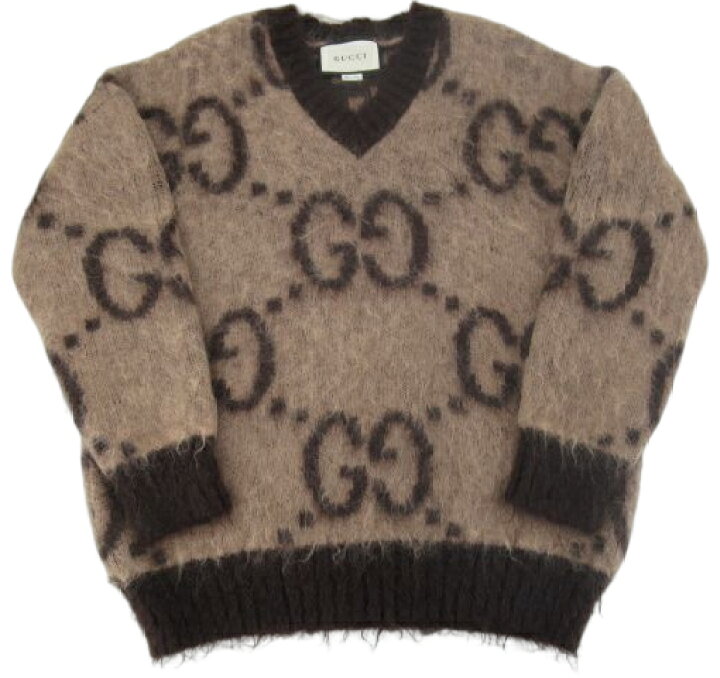 楽天市場】【中古】GUCCI“グッチ”GG柄 モヘア Vネック ニットセーター  