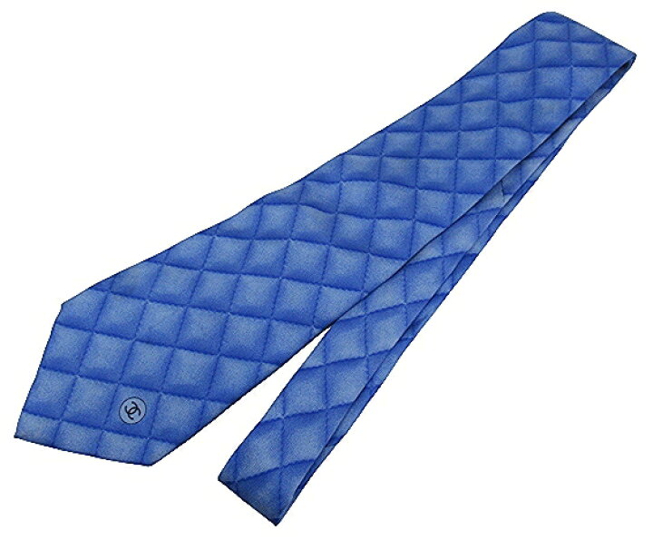 楽天市場】【中古】CHANEL “シャネル” シルク ネクタイ 総柄 ブルー系  