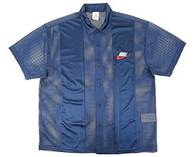 【中古】Supreme×NIKE “シュプリーム×ナイキ” 24SS Mesh S/S Shirt メッシュ 半袖シャツ FQ0346-410 サイズM ネイビー【鹿児島店】