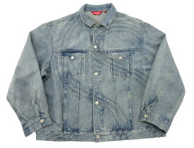 【中古】Supreme “シュプリーム” 24SS S Logo Denim Trucker Jacket Sロゴ デニム トラッカージャケット サイズXXL ウォッシュドブルー【鹿児島店】