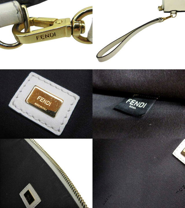 楽天市場】【中古】FENDI “フェンディ” ROMA LARGE FLAT POUCH ラージ 