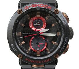 【中古】G-SHOCK “ジーショック” MASTER OF G-AIR GRAVITYMASTER グラビティマスター トリプルGレジスト 電波ソーラー モバイルリンク Bluetooth カーボン アナログウォッチ 腕時計 GWR-B1000X-1AJR ブラック×レッド【鹿児島店】