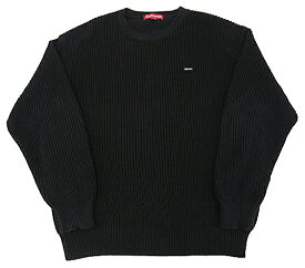 【中古】Supreme “シュプリーム” 23AW Small Box Ribbed Sweater スモールボックス リブド セーター コットンニット サイズM ブラック【鹿児島店】