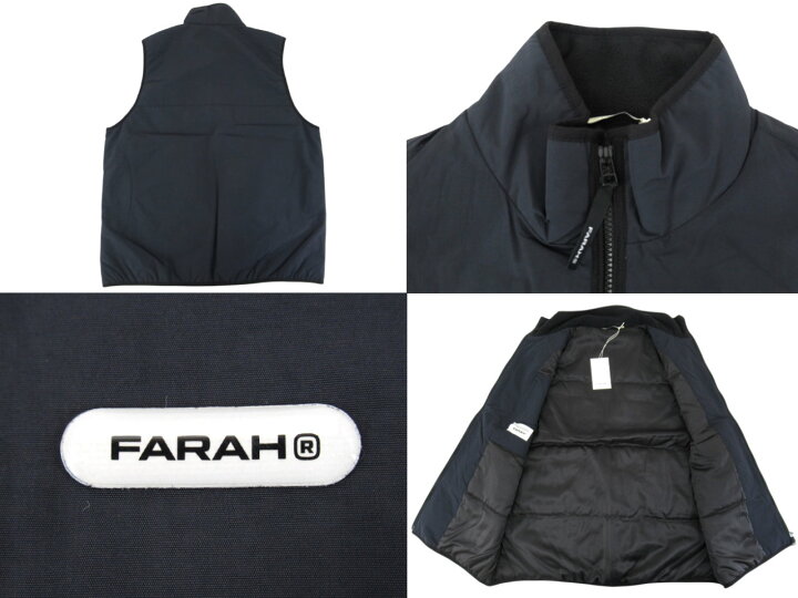 楽天市場】【未使用】FARAH “ファーラー” 24AW Nylon Zip Up Vest 