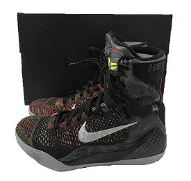 【中古】NIKE "ナイキ" KOBE 9 ELITE HIGH PROTRO "BLACK AND METALLIC SILVER" コービー9 エリートハイ プロトロ ブラック アンド メタリックシルバー FZ7335-001 スニーカー サイズ27.0cm【鹿児島店】