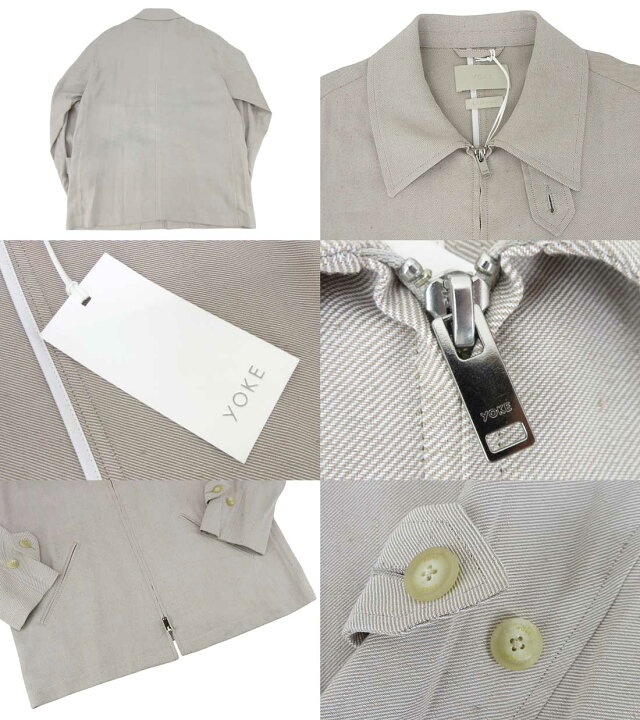 楽天市場】【未使用】YOKE “ヨーク” 24SS LINEN ZIP BLOUSON リネン 