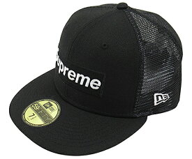 【中古】Supreme “シュプリーム” 23SS Box Logo Mesh Back New Era ボックスロゴ メッシュ ニューエラ キャップ サイズ59.6cm ブラック【鹿児島店】