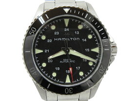 【中古】HAMILTON “ハミルトン” KHAKI NAVY SCUBA AUTO カーキネイビー スキューバ オート 自動巻き ダイバーズウォッチ 腕時計 ダイビング H82515130 H825150 シルバー ブラック【鹿児島店】