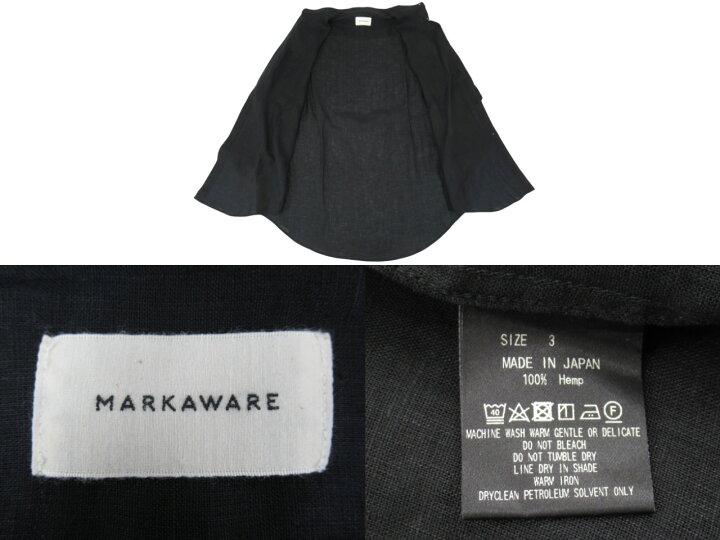 楽天市場】【未使用】MARKAWARE “マーカウェア” 25SS HEMP SHIRTING 