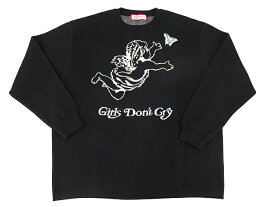 【中古】Girls Don't Cry “ガールズドントクライ” Angel Knit エンジェルニット クルーネック セーター サイズL ブラック【鹿児島店】