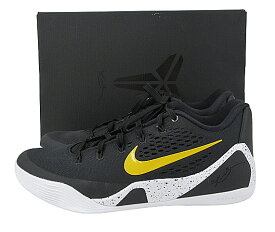 【中古】NIKE “ナイキ” KOBE 9 EM LOW PROTRO "BLACK/WHITE/UNIVERSITY GOLD" コービー9 EM プロトロ ブラック/ホワイト/ユニバーシティゴールド IH1401-002 スニーカー 28.0cm【鹿児島店】
