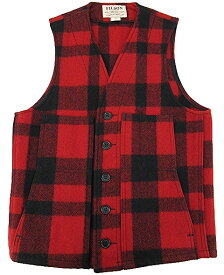 【中古】FILSON “フィルソン” MACKINAW WOOL VEST マッキーノ ウールベスト マッキノー 80334570000 サイズXS レッド×ブラック【鹿児島店】