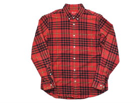 【中古】Supreme Tartan L/S Flannel Shirt 18FW "シュプリーム 長袖 フランネルシャツ チェック レッド"【都城店】