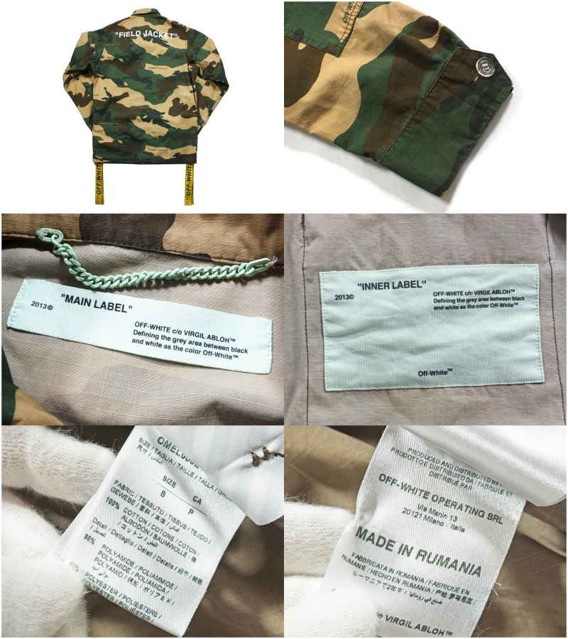 楽天市場】【中古】OFF-WHITE Camouflage Field Jacket