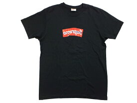 【中古】Supreme×COMME des GARCONS SHIRT 17SS "シュプリーム×コムデギャルソン ボックスロゴ Tシャツ 半纏ロゴ ブラック"【都城店】