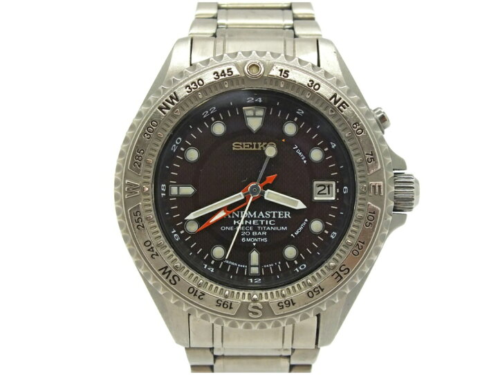楽天市場】【中古】SEIKO LANDMASTER KINETIC 5M65-0A20 ”セイコー 