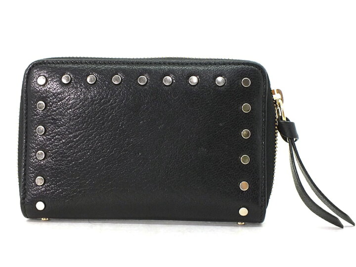 楽天市場】【中古】JIMMY CHOO スタッズ レザーウォレット 