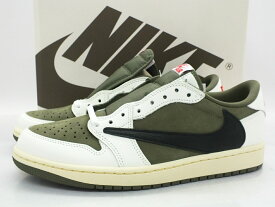 【未使用】NIKE×TRAVIS SCOTT AIR JORDAN 1 LOW OG SP "Reverse Olive" DM7866-200 27cm "ナイキ×トラヴィス・スコット エア ジョーダン 1 ロー リバースオリーブ スニーカー "【都城店】