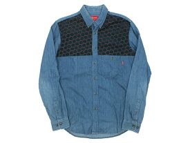 【中古】Supreme Denim Corduroy Shirt 13FW "シュプリーム デニム コーデュロイ シャツ 長袖"【都城店】