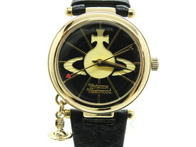 【中古】Vivienne Westwood オーブ レザーベルト 腕時計 "ヴィヴィアンウエストウッド チャーム付き ウォッチ レディース"【都城店】