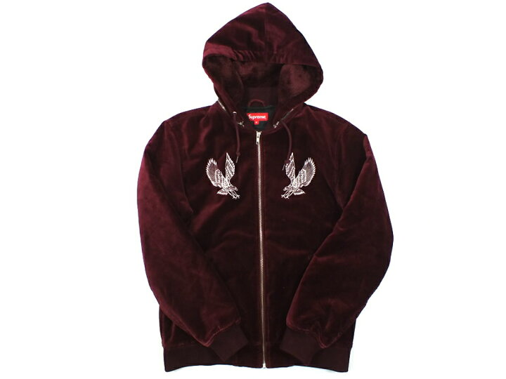 楽天市場】【中古】Supreme Velvet Hooded Bomber Jacket 14FW 