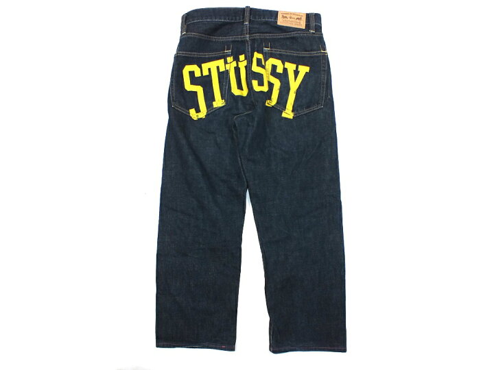 楽天市場】【中古】STUSSY バックロゴ ペイントデニムパンツ 