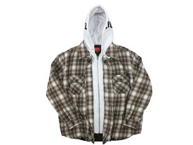 【中古】Supreme Hooded Flannel ZIp Up Shirt 21FW "シュプリーム フランネル ジップアップ シャツ パーカー"【都城店】