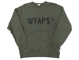 【中古】WTAPS WTVUA (202ATDT-CP01S) "ダブルタップス クルーネック ロゴ スウェットシャツ"【都城店/別館】