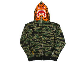 【中古】A BATHING APE Tiger Camo Full Zip Hoodie "ア・ベイシング・エイプ タイガー カモ フルジップフーディ パーカー"【都城店】