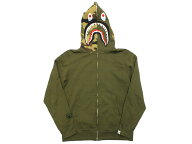 【中古】A BATHING APE SHARK FULL ZIP HOODIE 001ZPK701005M "ア・ベイシング・エイプ シャーク フルジ…