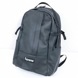 【中古】【サイズ：FREE】SUPREMEシュプリームLeather BackPack　レザー バックパックBLACK ブラック2023年 バッグ カバン リュック【一宮店】