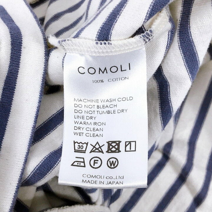 楽天市場】【中古】【2サイズ 】COMOLI コモリボーダー ボートネック 