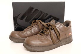 【中古】Supreme×NIKE AIR FORCE 1 LOW SP CU9225-200 27.5cm "シュプリーム×ナイキ エア フォース 1 ロー コラボスニーカー"【加納店】