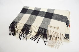 【中古】BURBERRY HALF MEGA CHECK CASHMERE SCARF 3994138 "バーバリー メガチェック カシミヤ スカーフ マフラー"【加納店】