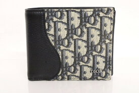 【中古】Christian Dior オブリーク サドル コンパクトウォレット 2ADBC306YKS H05E "クリスチャンディオール 二つ折り財布"【加納店】