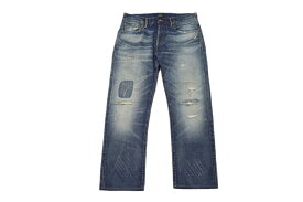 【中古】Polo Ralph Lauren CLASSIC FIT DISTRESSED SELVEDGE JEAN 710833143001 "ポロ ラルフローレン クラシックフィット ダメージ加工 リペア デニムパンツ ジーンズ"【加納店】