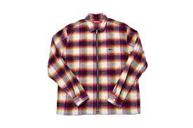 【中古】Supreme Shadow Plaid Flannel Zip Up Shirt 24SS "シュプリーム シャドウプレイド ジップアップ フランネルシャツ"【加納店】