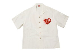 【中古】KENZO HEART S/S SHIRT FD65CH1199LH "ケンゾー ハートロゴ 半袖シャツ"【加納店】